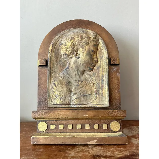 Vintage Boho Plaster Relief Frame — additional photo 4