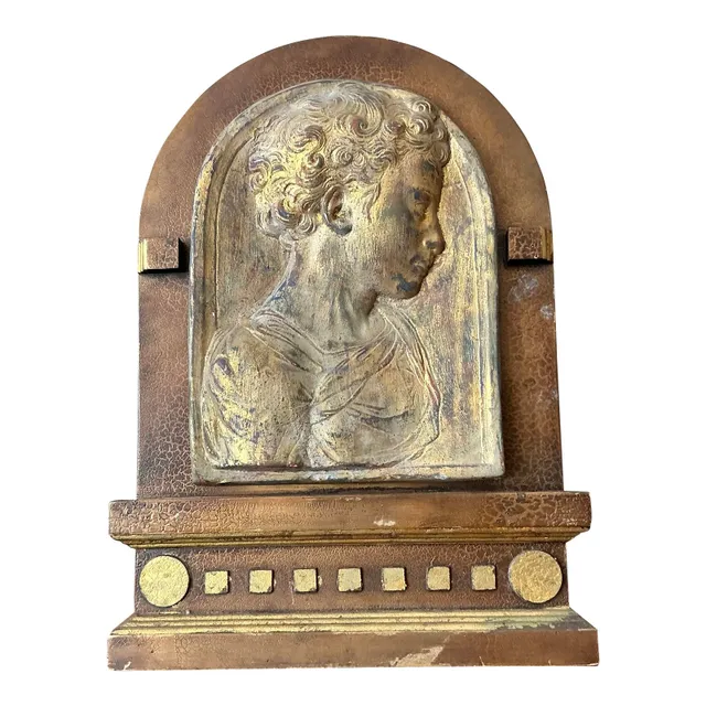 Vintage Boho Plaster Relief Frame — additional photo 7