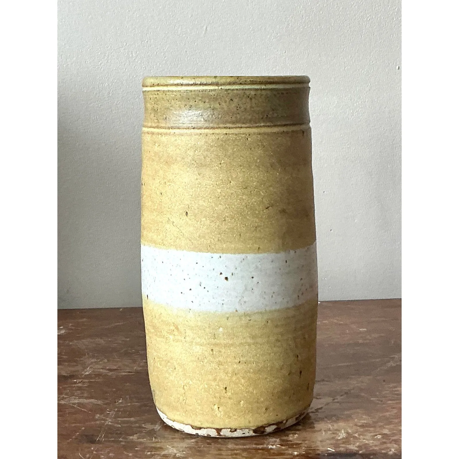Vintage Boho Praying Mantis Studio Pottery Vase — additional photo 4