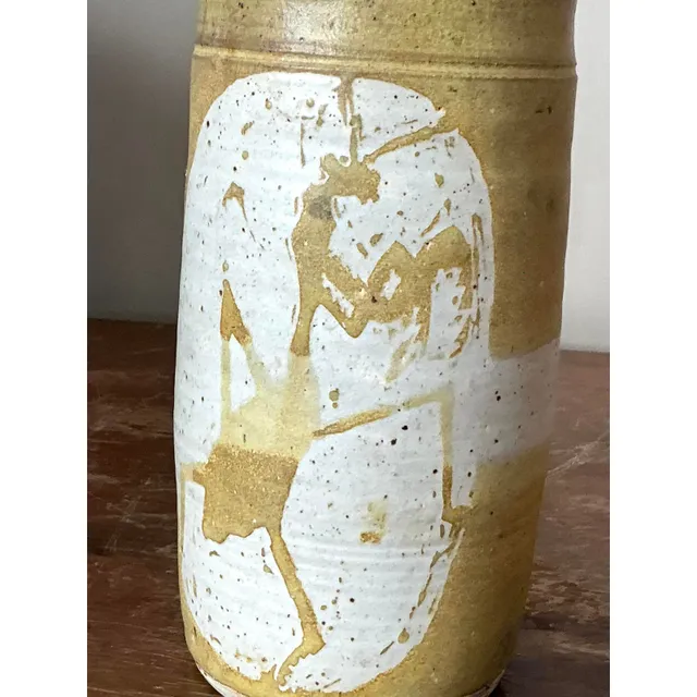 Vintage Boho Praying Mantis Studio Pottery Vase — additional photo 6