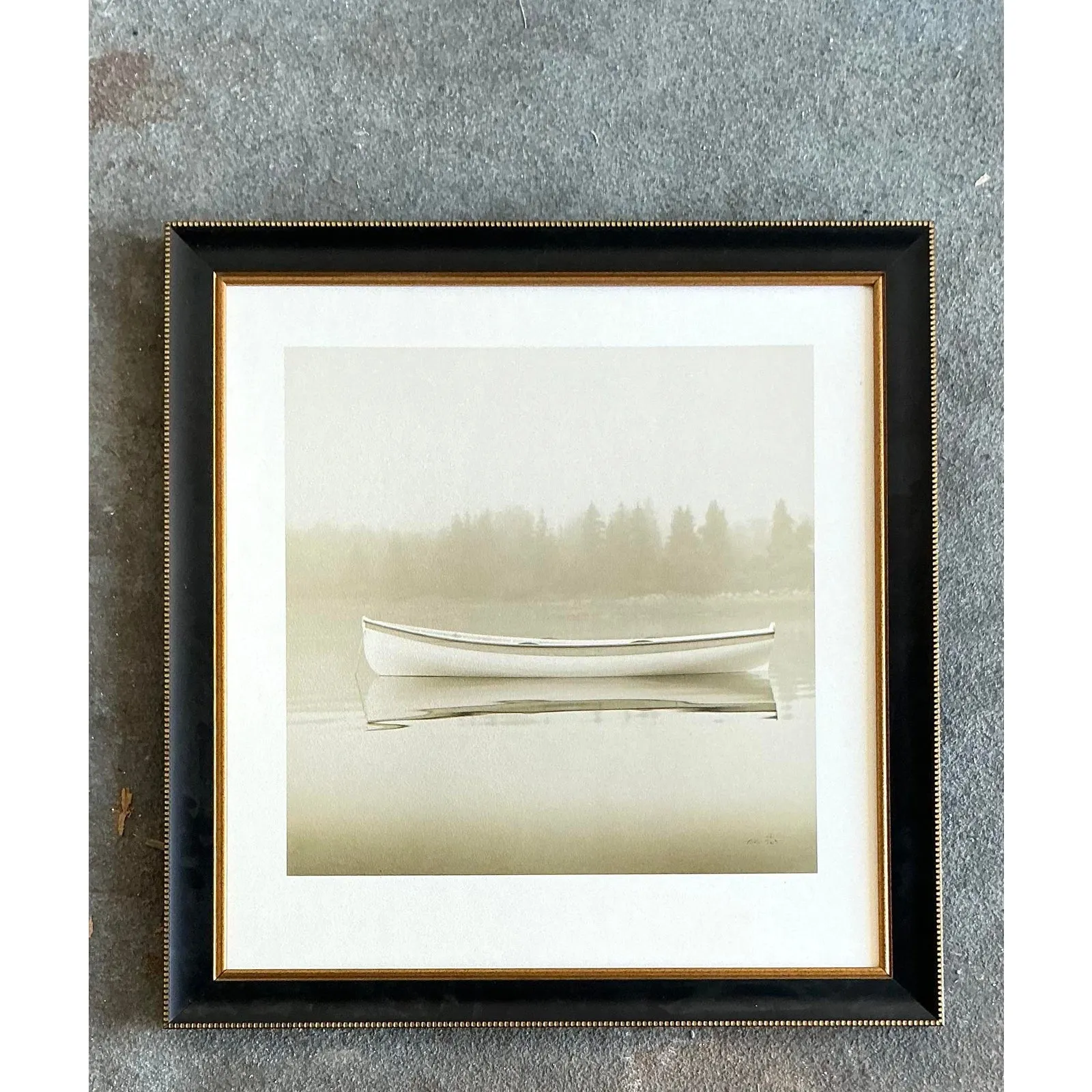 Vintage Boho Original Limited Edition Michael Kahn Canoe Photo — additional photo 1