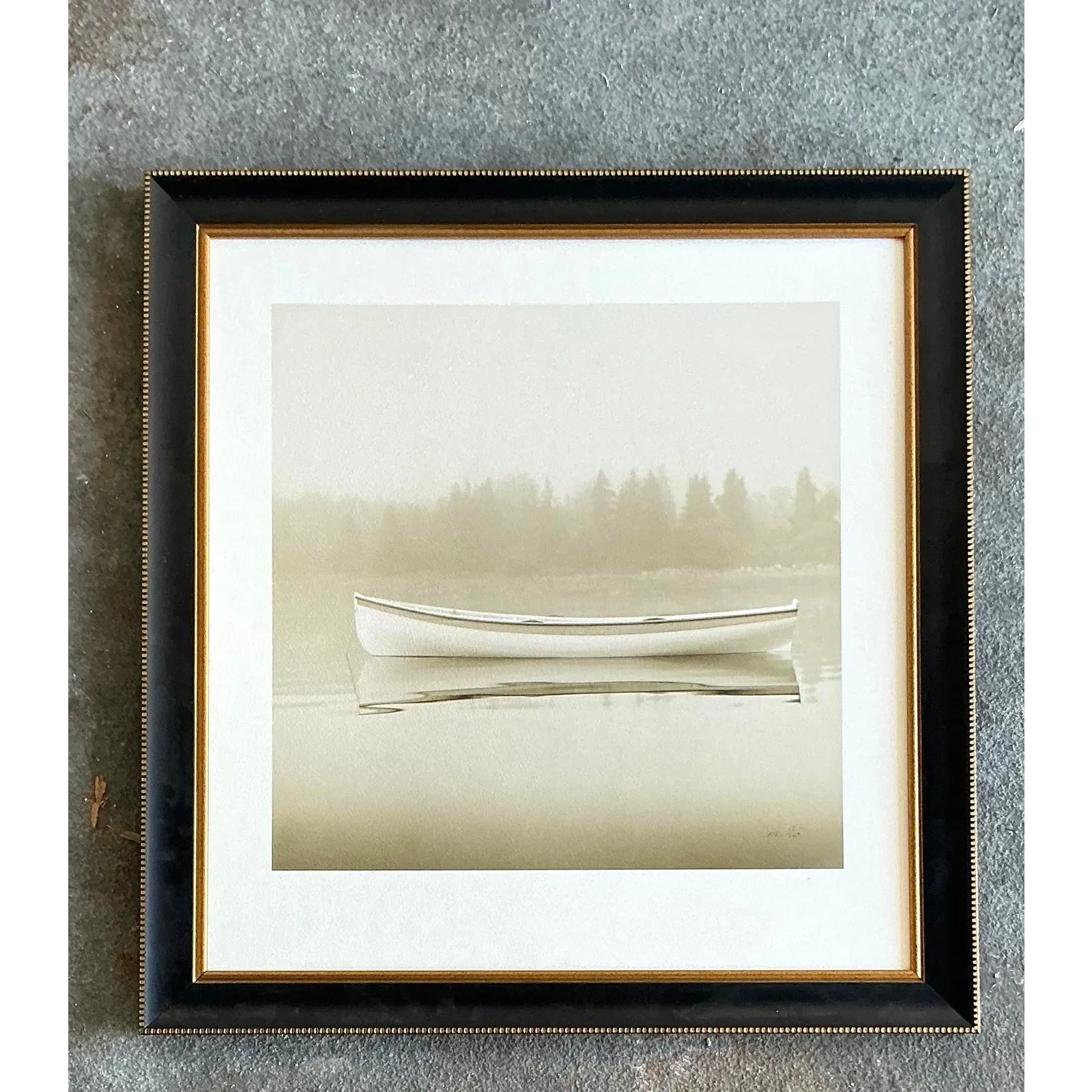 Vintage Boho Original Limited Edition Michael Kahn Canoe Photo — additional photo 3