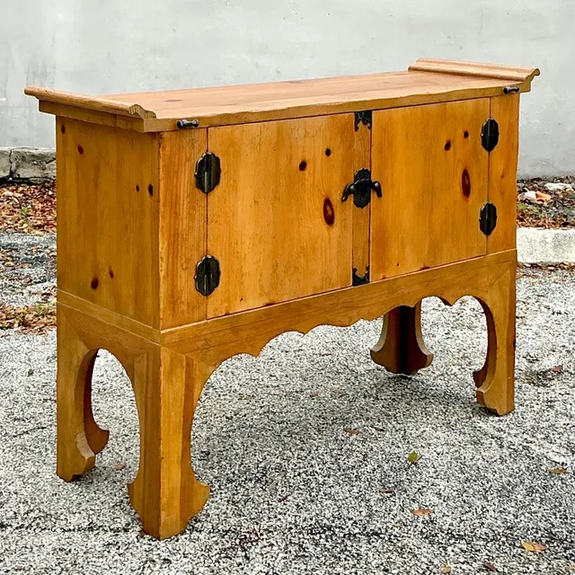 Vintage Boho Pine Pagoda Dry Bar — additional photo 1