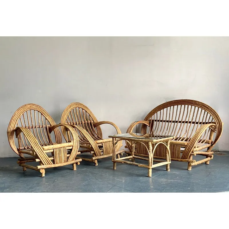 Vintage Boho Bent Branch Adirondack Sofa — additional photo 4