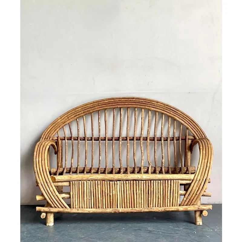 Vintage Boho Bent Branch Adirondack Sofa — additional photo 3