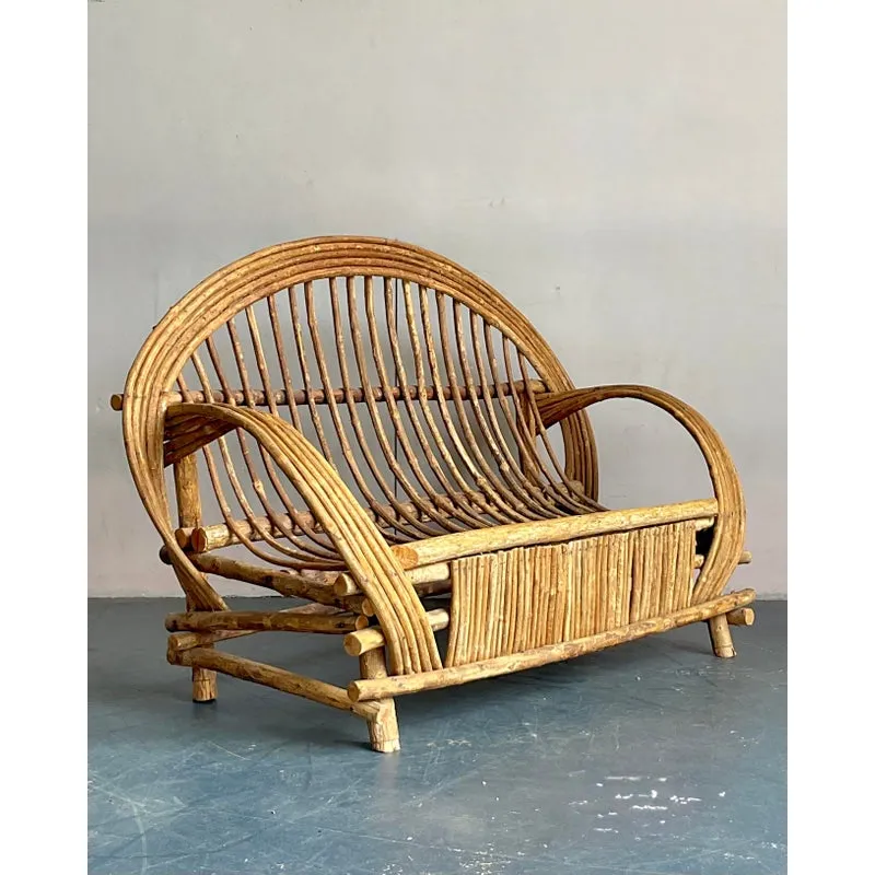 Vintage Boho Bent Branch Adirondack Sofa — additional photo 7