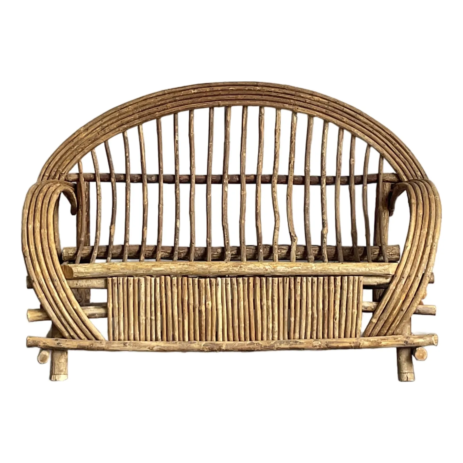 Vintage Boho Bent Branch Adirondack Sofa — additional photo 1
