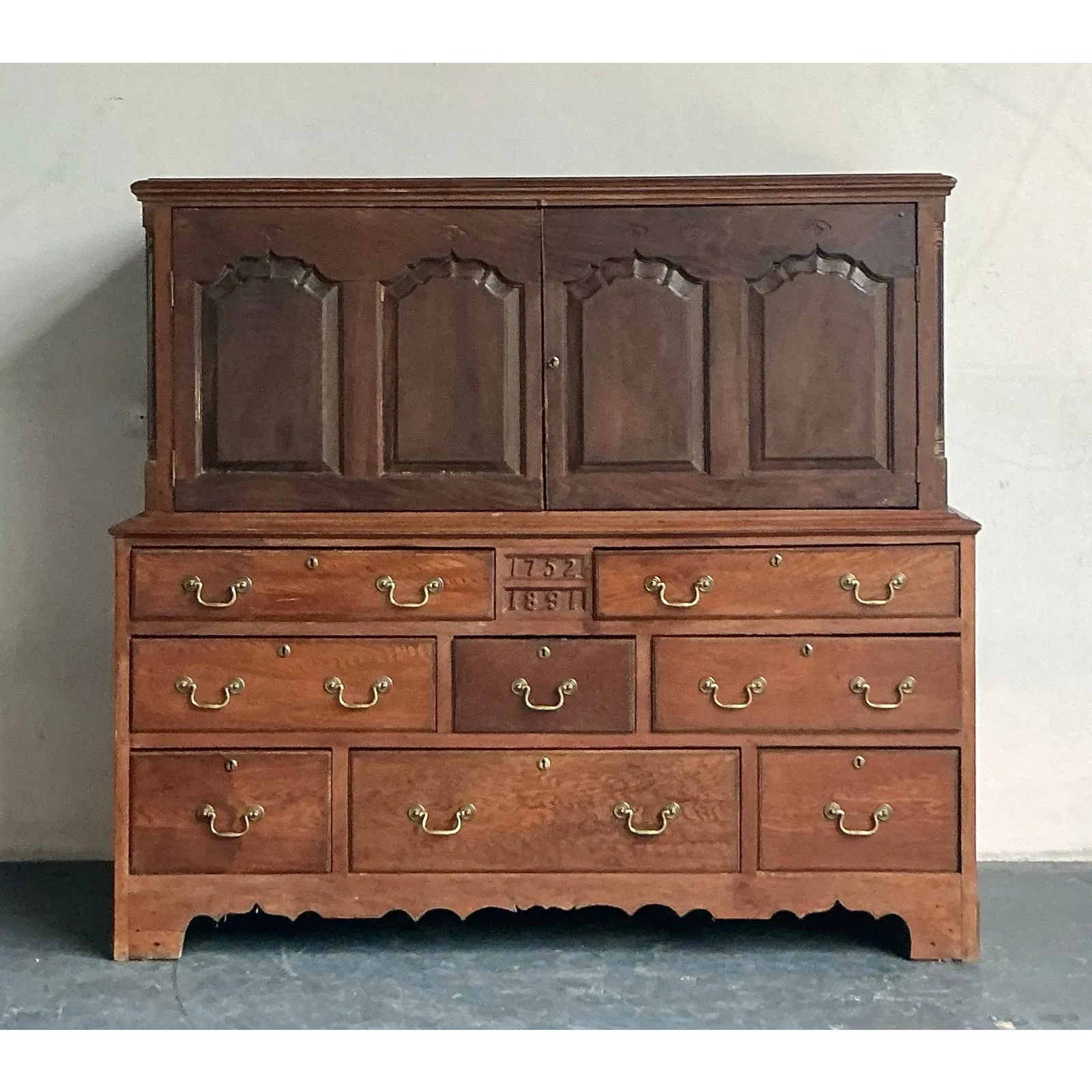 Vintage Boho Hand Crafted 18th Century Cabinet — additional photo 3