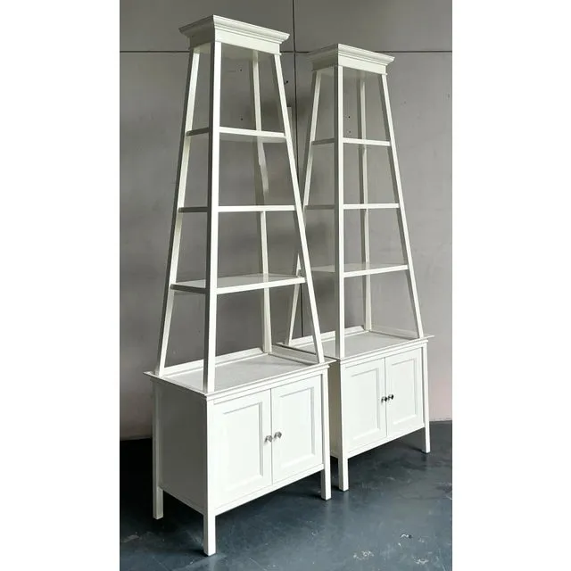 Vintage Regency Lacquered Stacked Etagere - A Pair — additional photo 4