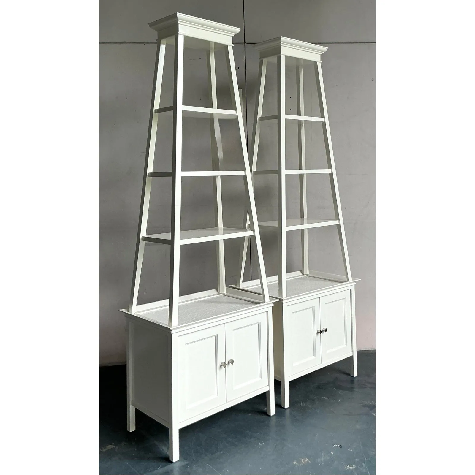 Vintage Regency Lacquered Stacked Etagere - A Pair — additional photo 6