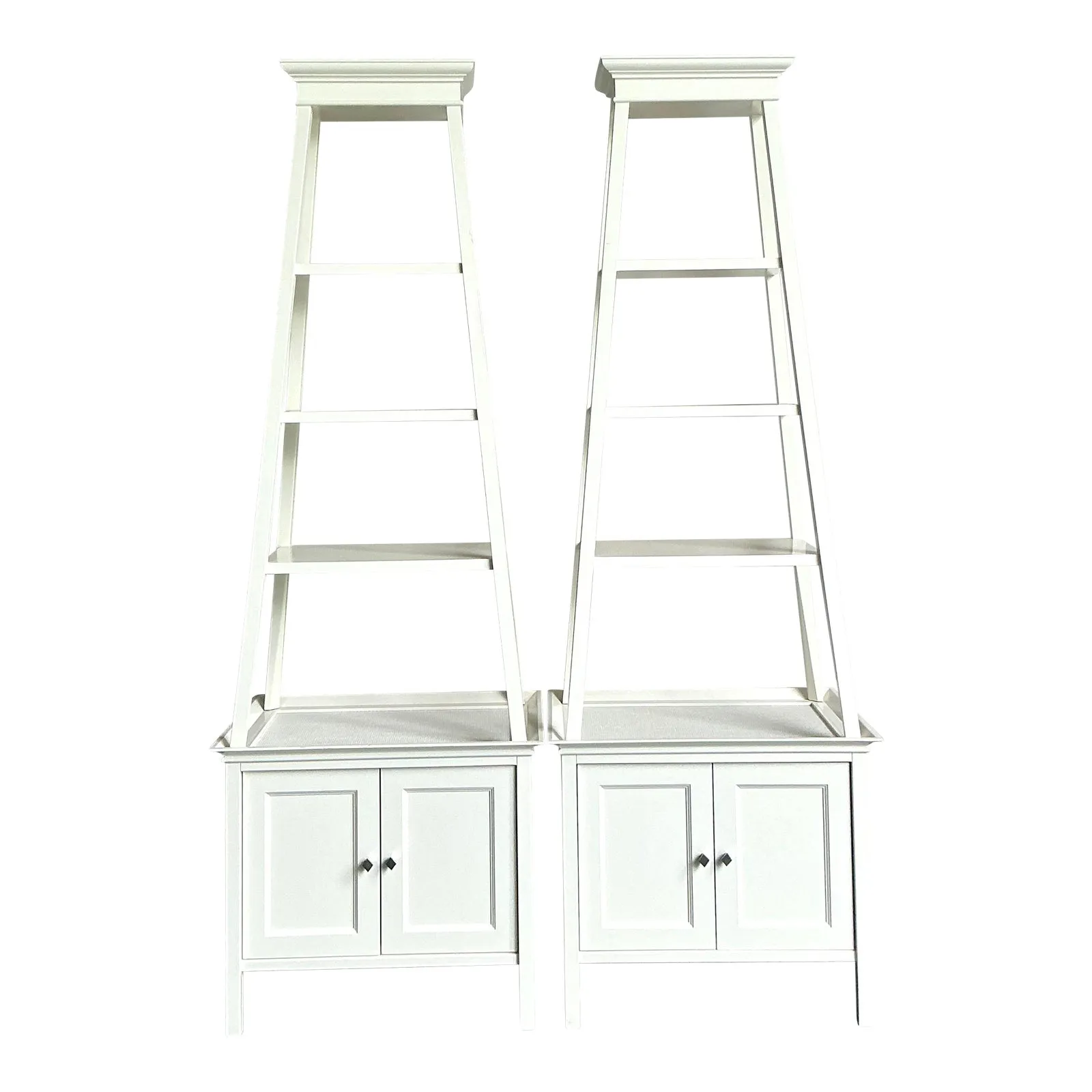 Vintage Regency Lacquered Stacked Etagere - A Pair — additional photo 1