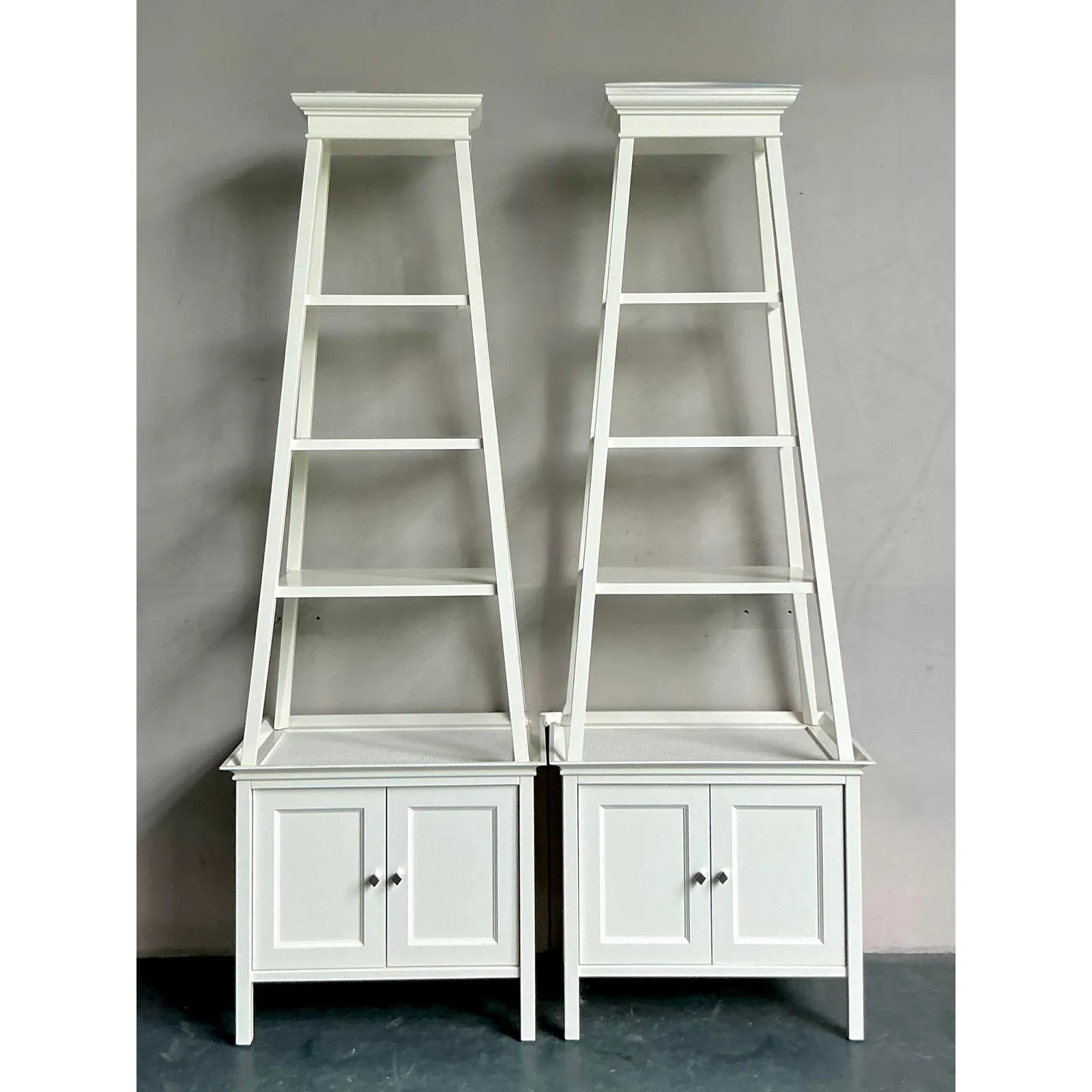 Vintage Regency Lacquered Stacked Etagere - A Pair — additional photo 3