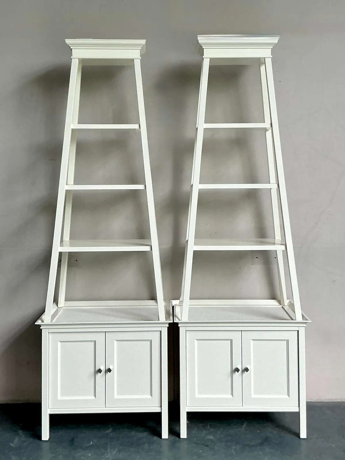 Vintage Regency Lacquered Stacked Etagere - A Pair — additional photo 2