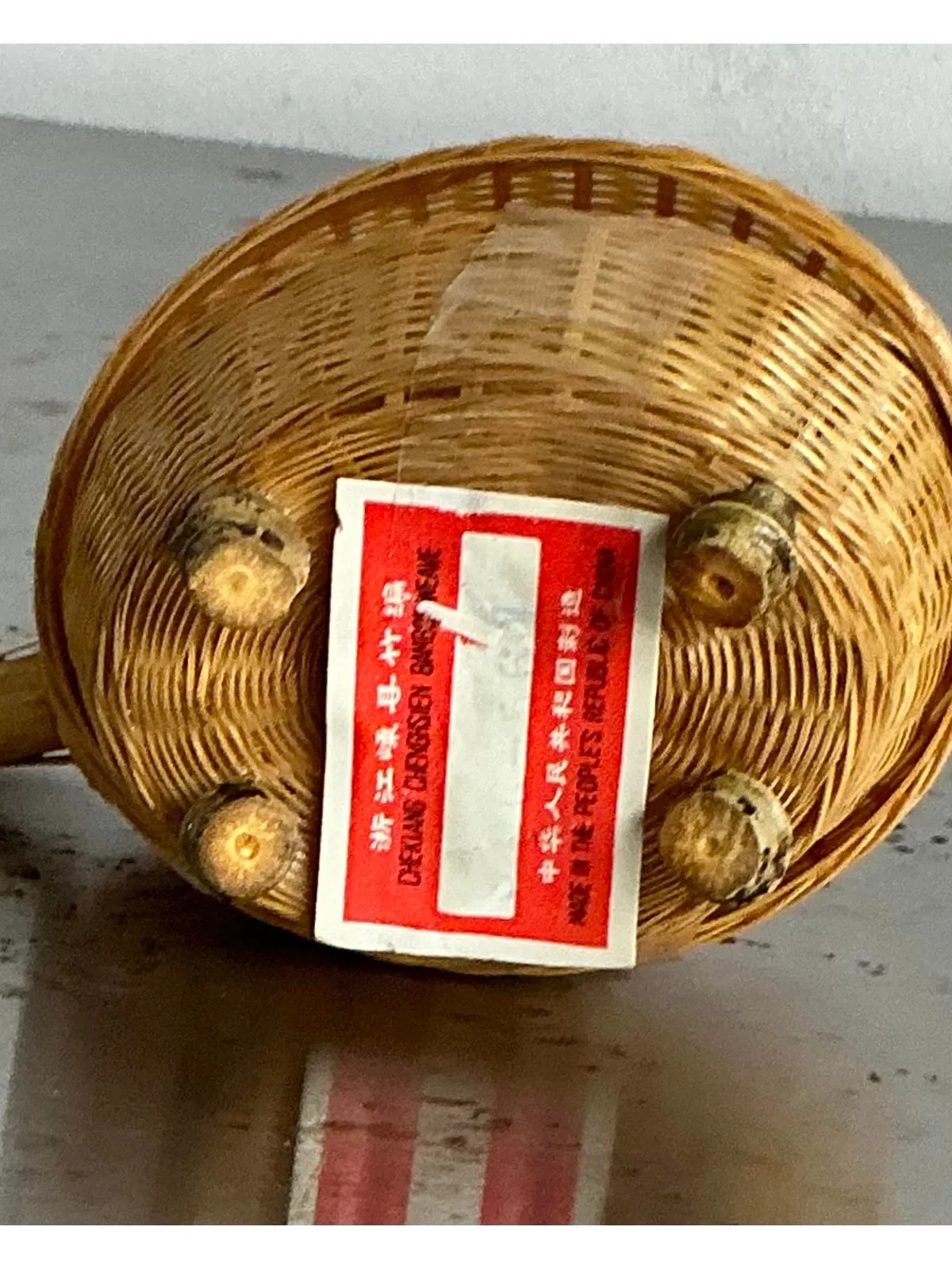 Vintage Shanghai Handicrafts Little Elephant Basket — additional photo 8