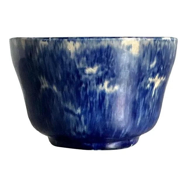 Vintage Boho Glazed Ceramic Splatter Bowl — additional photo 8