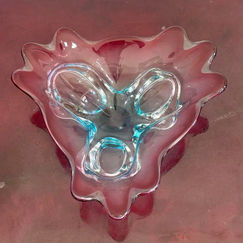 Vintage Boho Art Glass Dish After Murano — additional photo 5