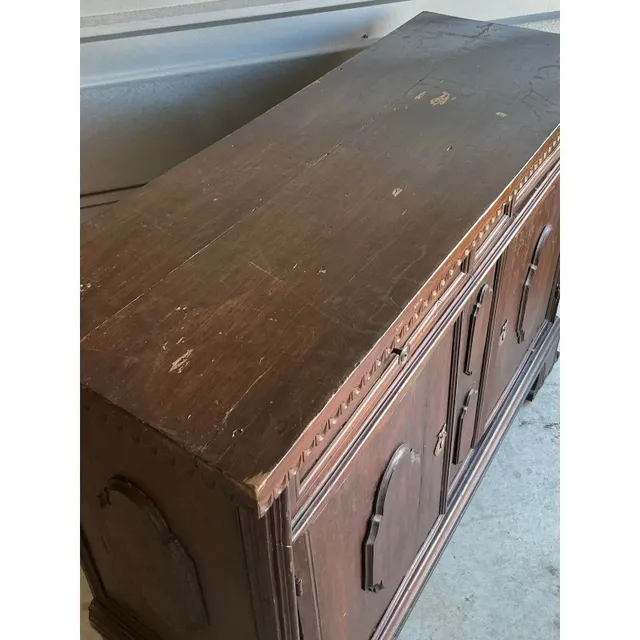Vintage Boho 18 Century Tuscan Walnut Buffet — additional photo 5
