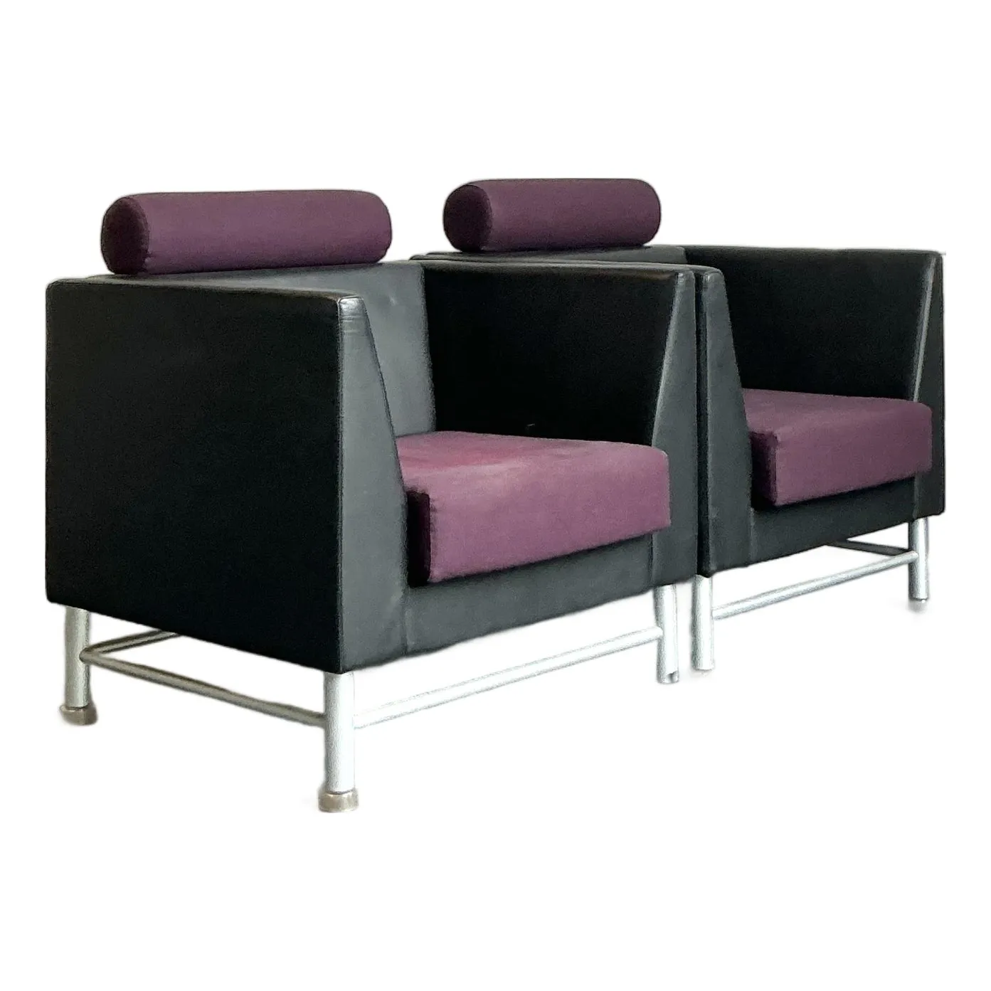 Vintage Boho Ettore Sottsass for Knoll Lounge Chairs - A Pair — additional photo 1