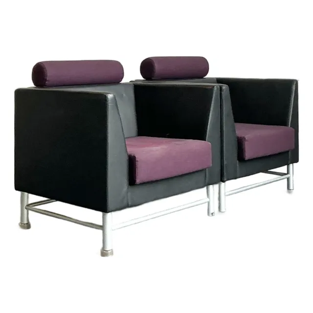 Vintage Boho Ettore Sottsass for Knoll Lounge Chairs - A Pair — additional photo 1