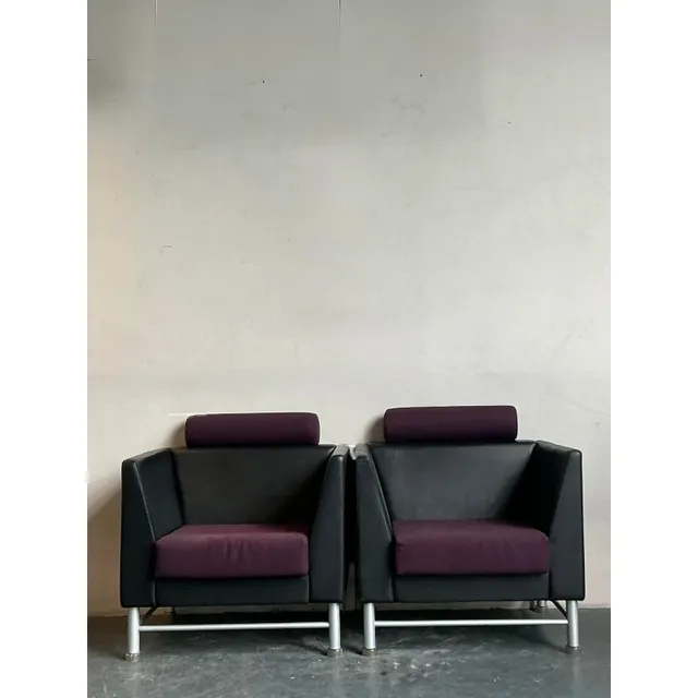 Vintage Boho Ettore Sottsass for Knoll Lounge Chairs - A Pair — additional photo 5