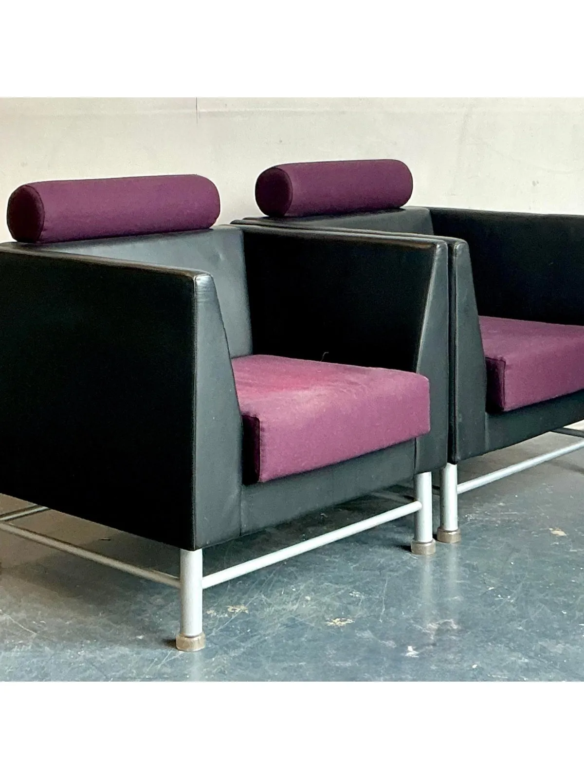 Vintage Boho Ettore Sottsass for Knoll Lounge Chairs - A Pair — additional photo 1