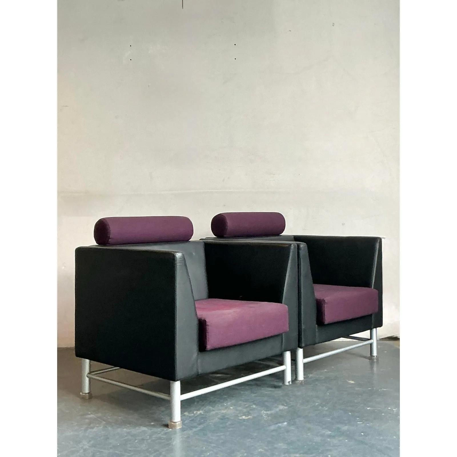 Vintage Boho Ettore Sottsass for Knoll Lounge Chairs - A Pair — additional photo 3