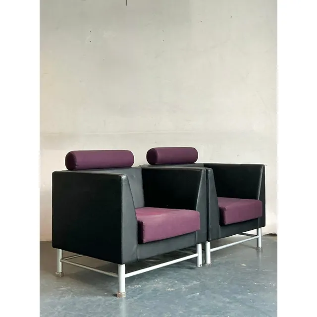 Vintage Boho Ettore Sottsass for Knoll Lounge Chairs - A Pair — additional photo 3