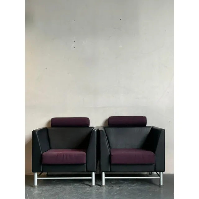 Vintage Boho Ettore Sottsass for Knoll Lounge Chairs - A Pair — additional photo 7