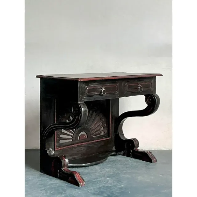 Vintage Boho Reclaimed Wood Console Table — additional photo 4