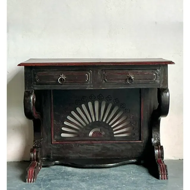 Vintage Boho Reclaimed Wood Console Table — additional photo 2