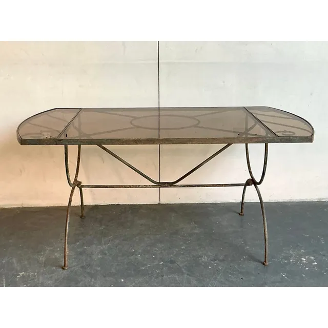 Vintage Boho Wrought Iron Dining Table After Tempestini — additional photo 3