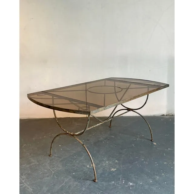 Vintage Boho Wrought Iron Dining Table After Tempestini — additional photo 2