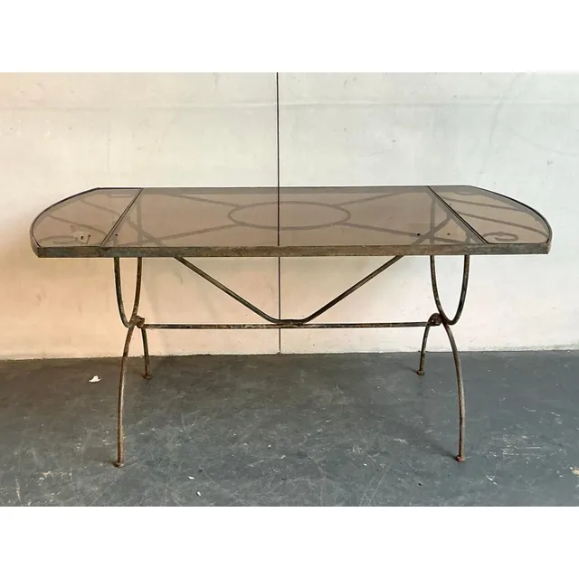 Vintage Boho Wrought Iron Dining Table After Tempestini — additional photo 4