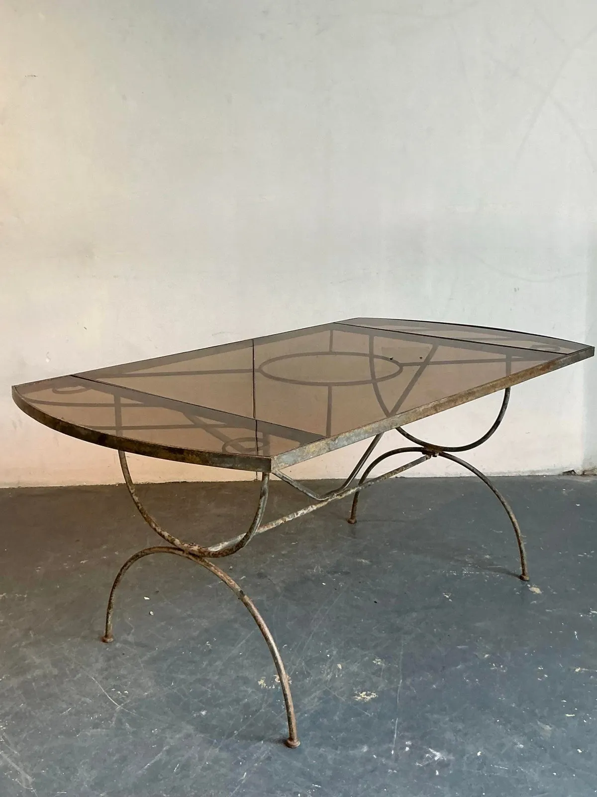 Vintage Boho Wrought Iron Dining Table After Tempestini — additional photo 4
