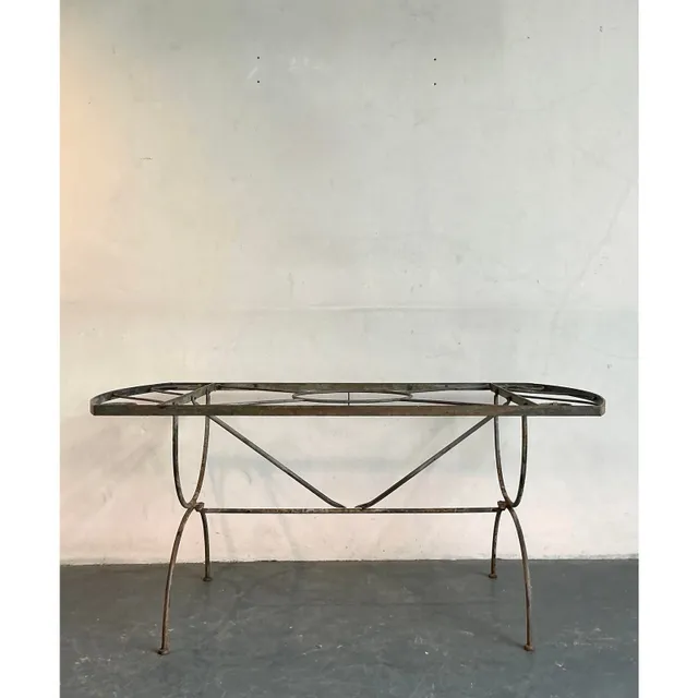 Vintage Boho Wrought Iron Dining Table After Tempestini — additional photo 8