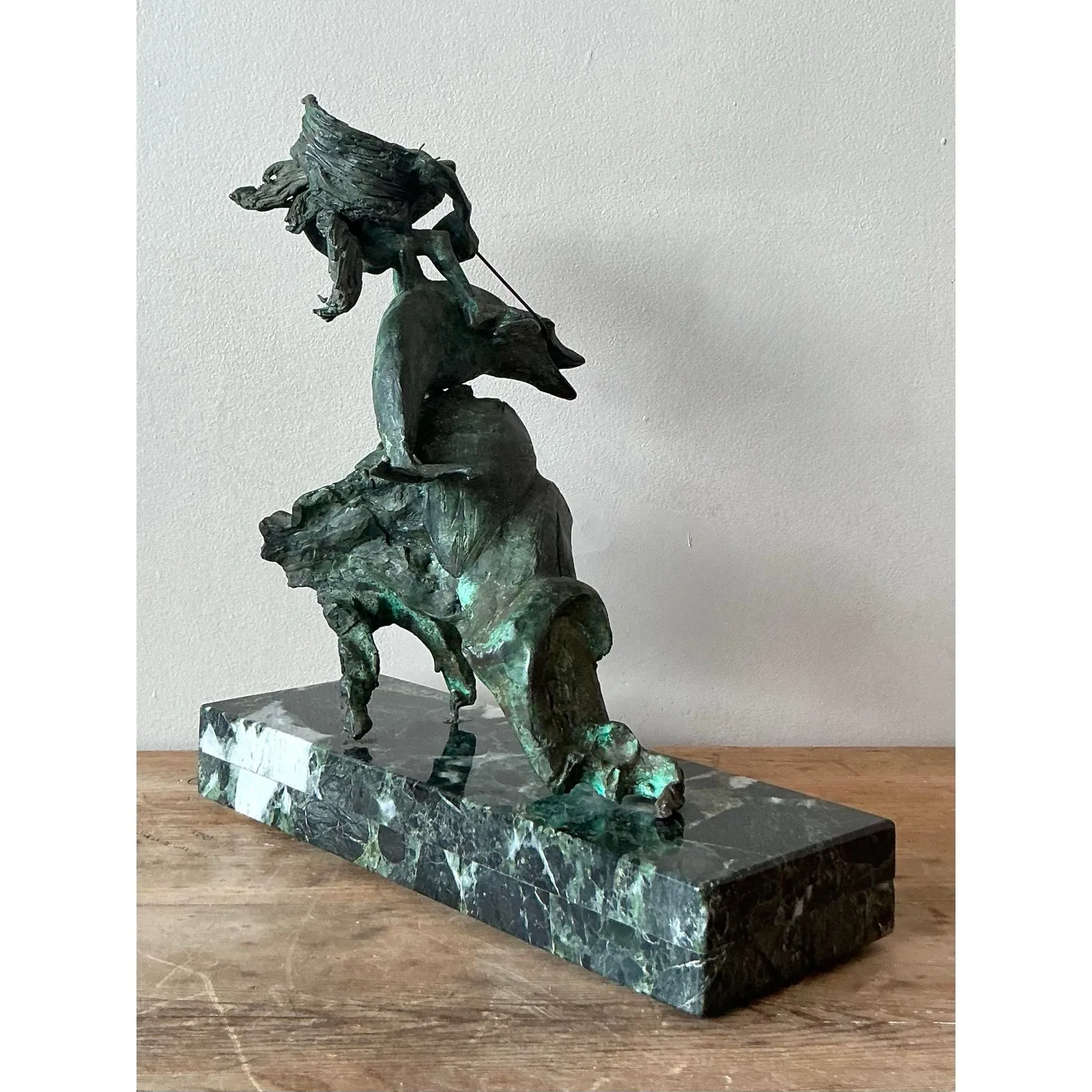 Vintage Boho Surrealist Bronze Sculpture — additional photo 3