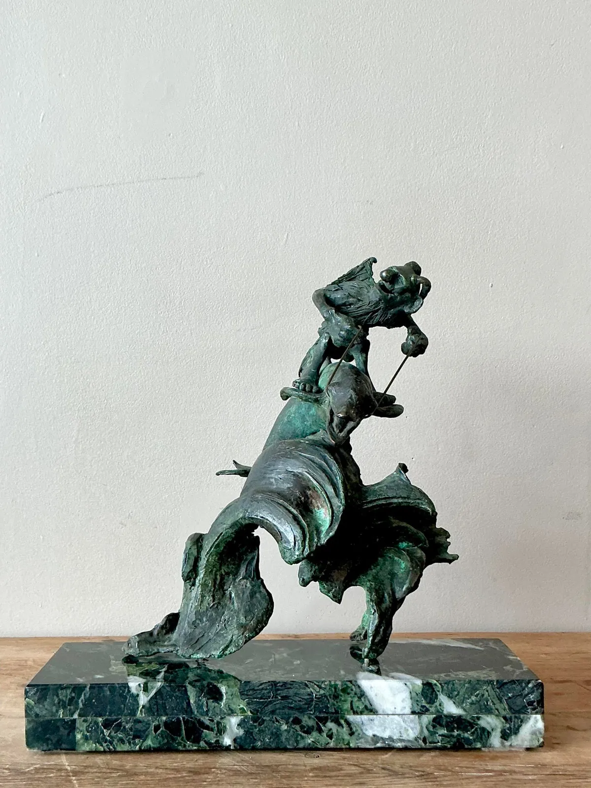 Vintage Boho Surrealist Bronze Sculpture — additional photo 3