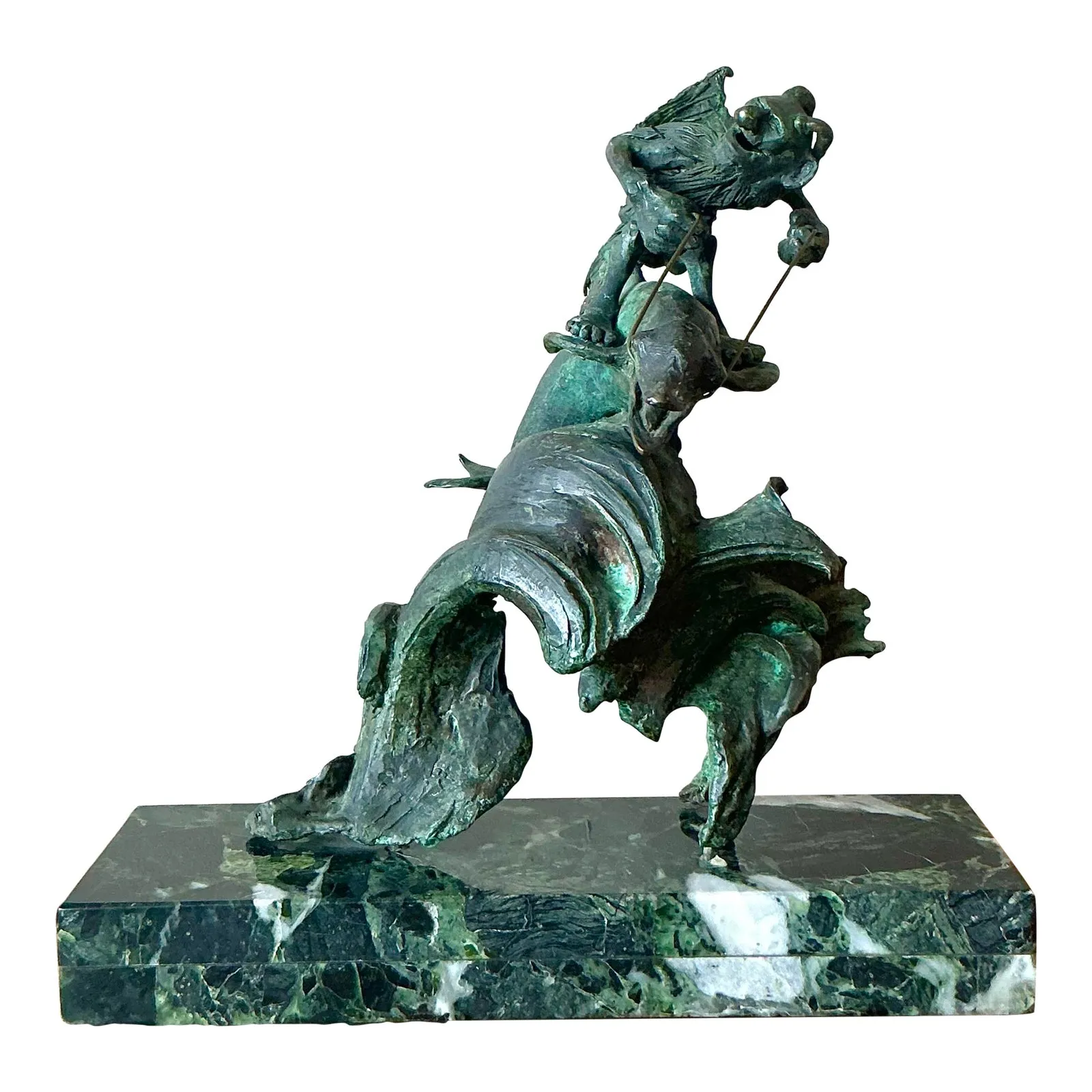 Vintage Boho Surrealist Bronze Sculpture — additional photo 1