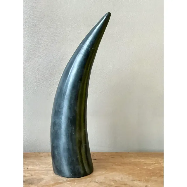 Vintage Boho Polished Stone Tusk — additional photo 4