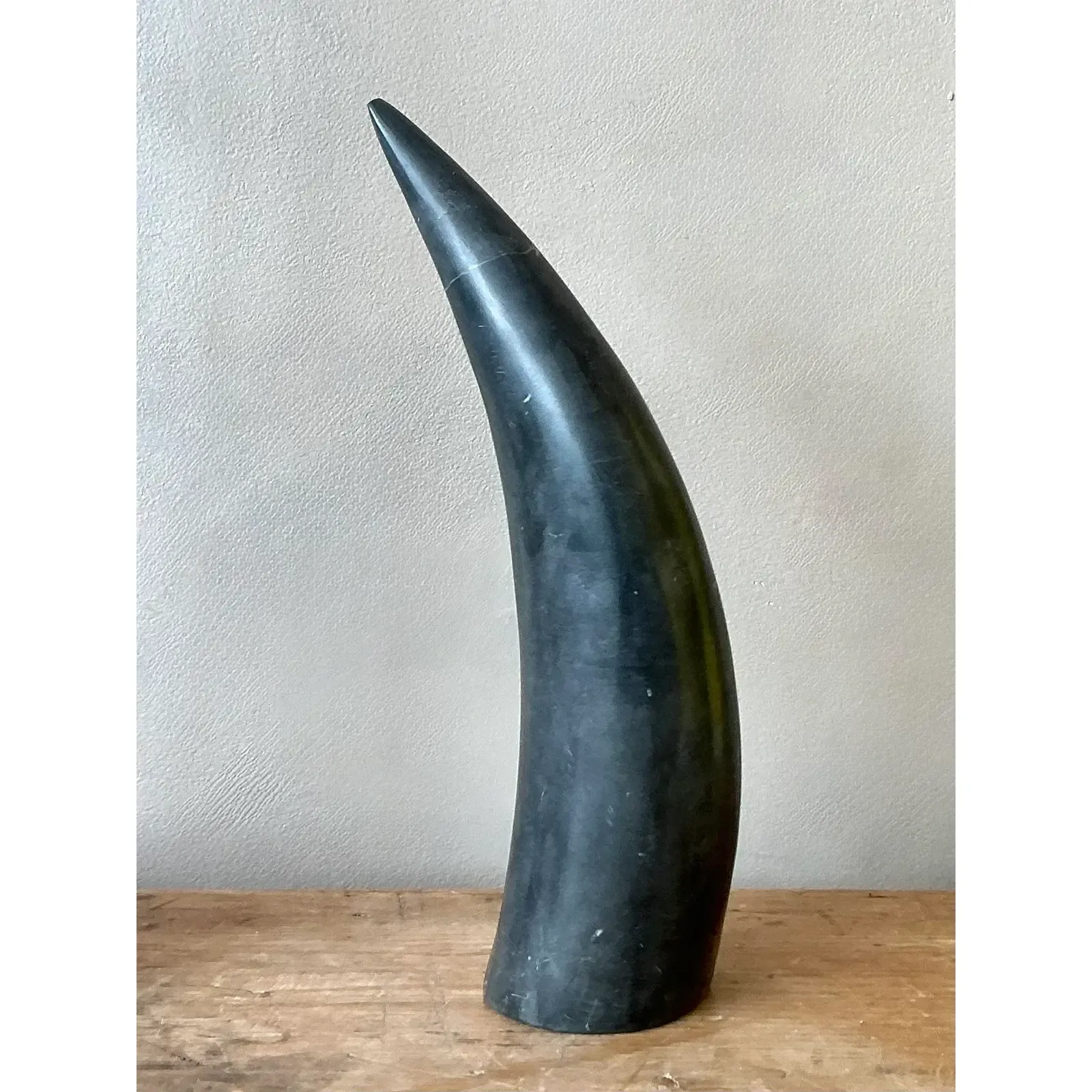Vintage Boho Polished Stone Tusk — additional photo 2