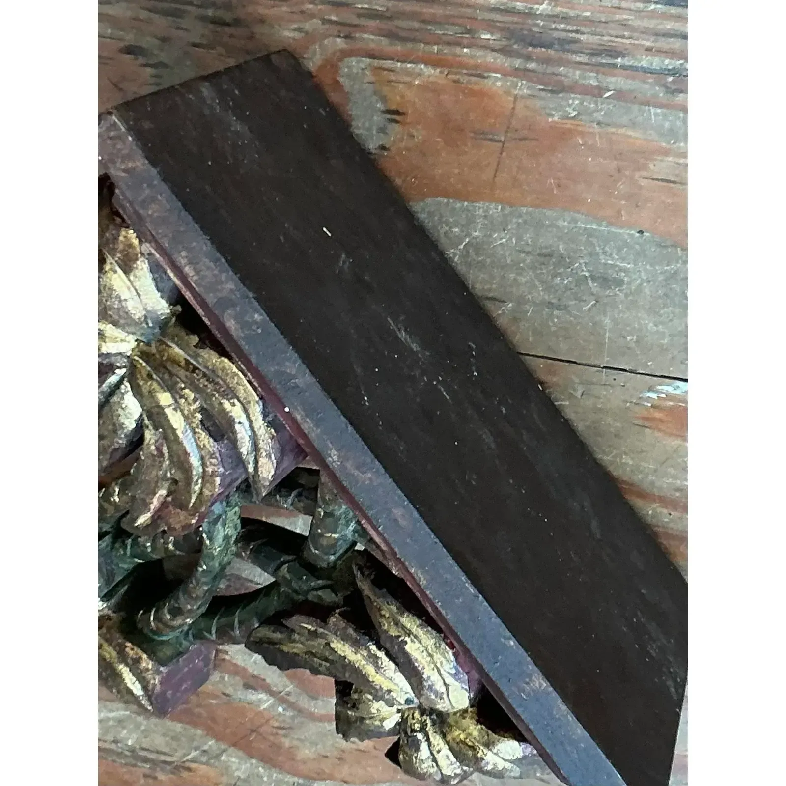 Vintage Regency Gilt Tipped Palm Tree Brackets - A Pair — additional photo 2