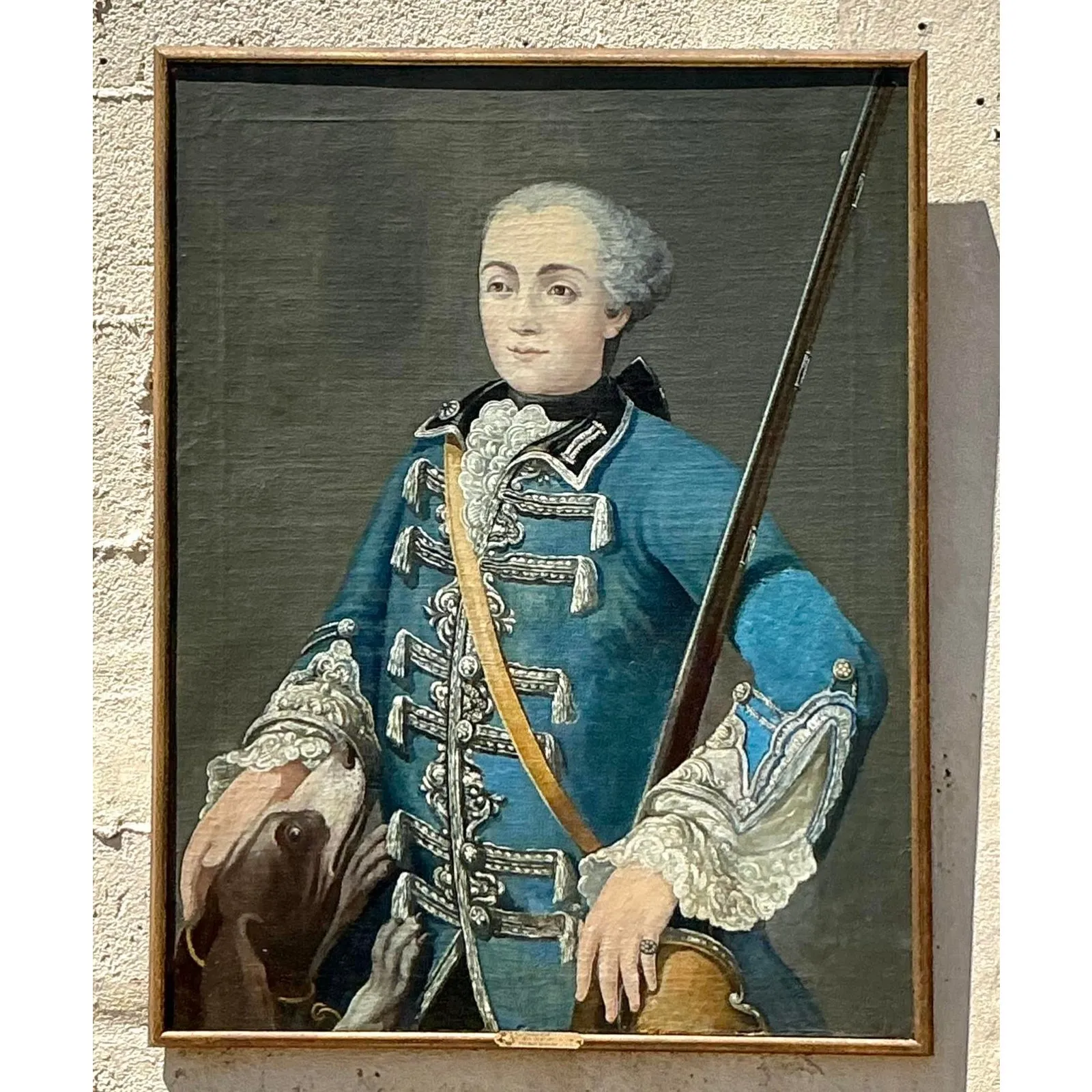 Vintage Boho 18th Century French School Portrait of a Gentleman — additional photo 2