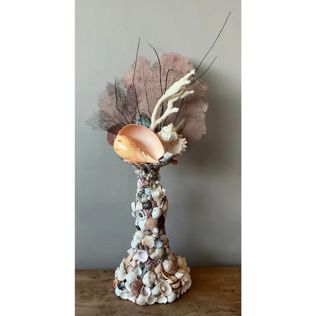 Vintage Coastal Shell Totem — additional photo 6