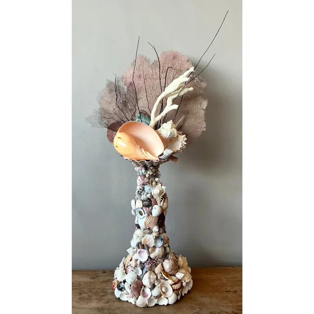 Vintage Coastal Shell Totem — additional photo 2