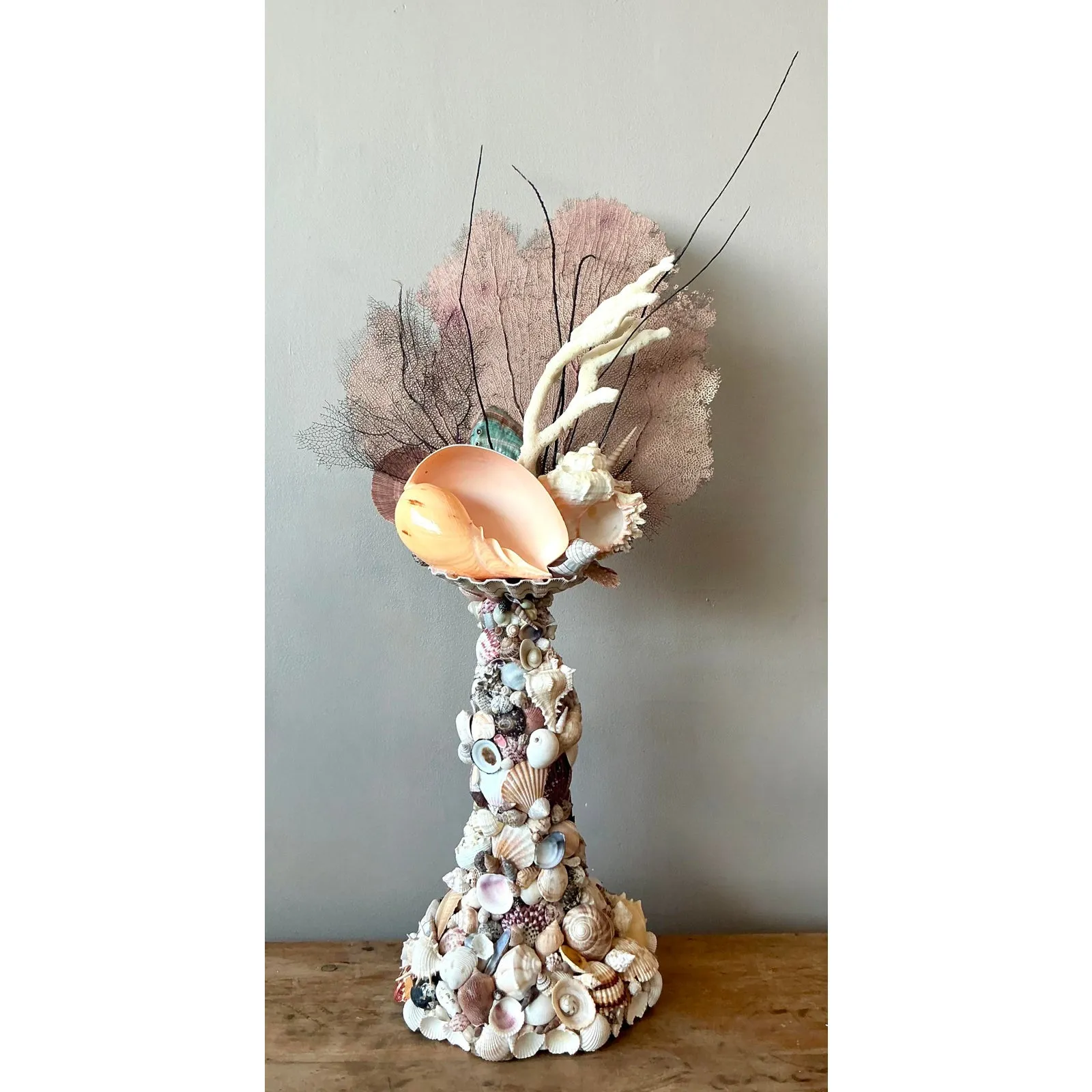 Vintage Coastal Shell Totem — additional photo 3