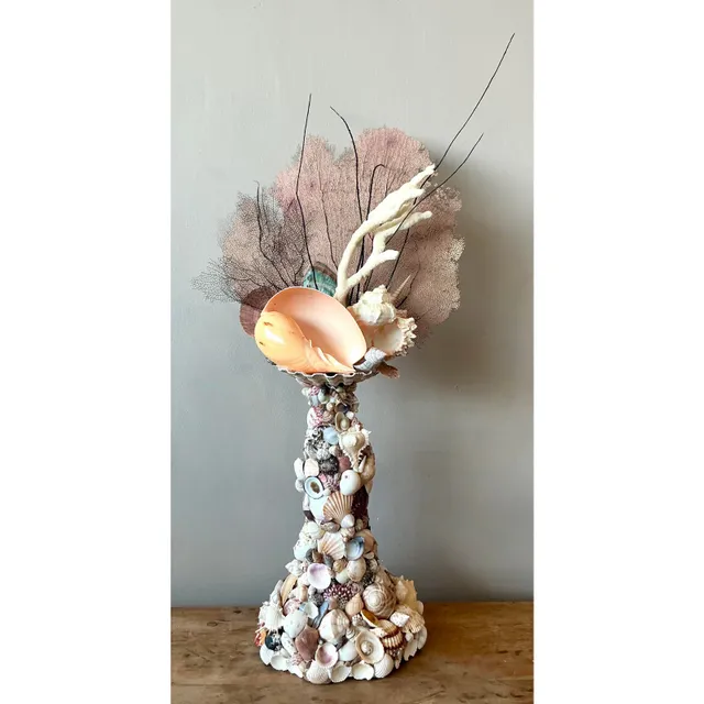 Vintage Coastal Shell Totem — additional photo 3