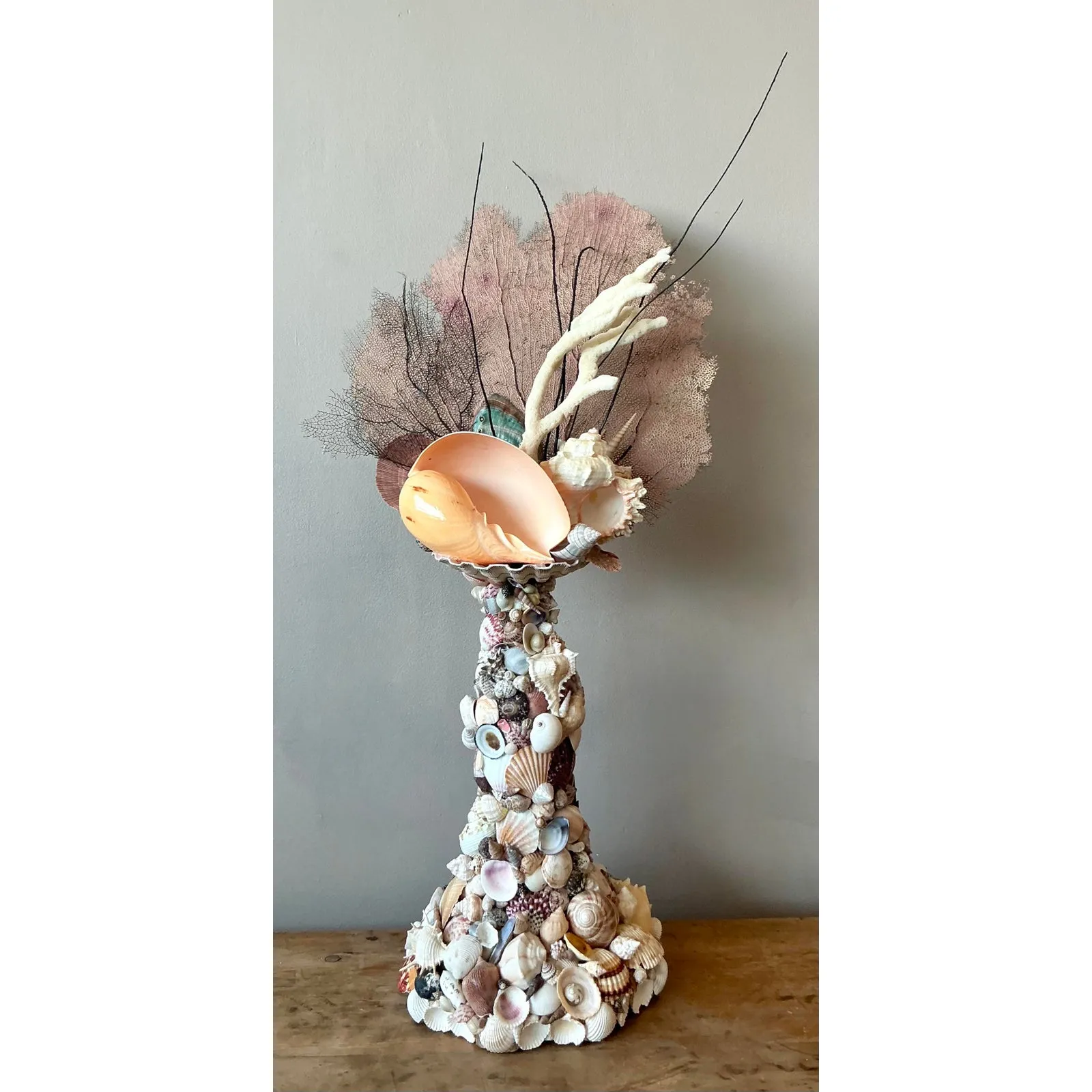 Vintage Coastal Shell Totem — additional photo 4