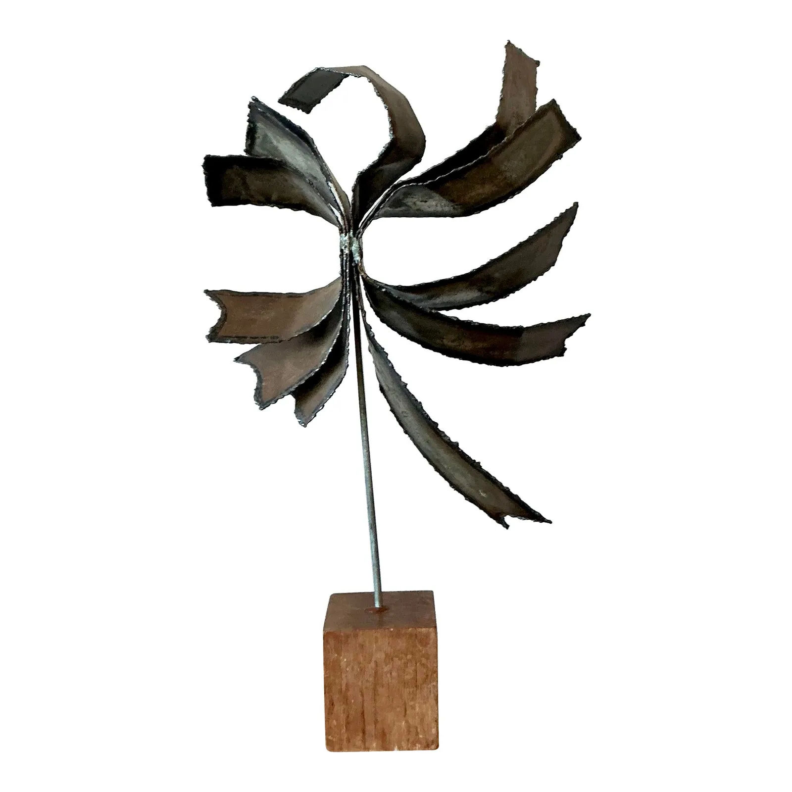 Vintage Boho Torch Cut Metal Bands Sculpture