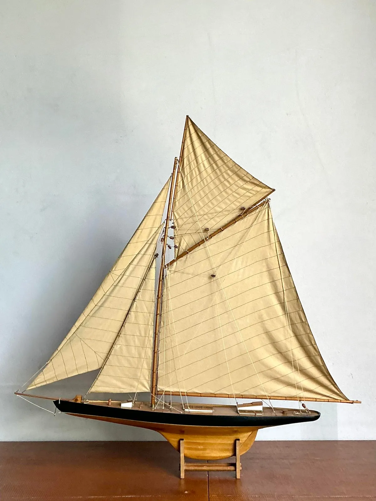 Vintage Boho Sailboat Scale Model — additional photo 3