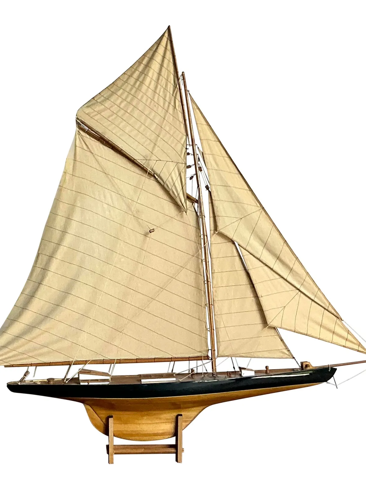 Vintage Boho Sailboat Scale Model